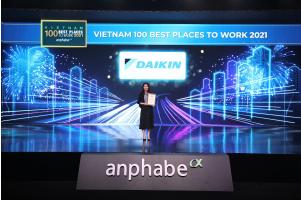 Daikin tiếp tục được bình chọn là một trong những nơi làm việc tốt nhất tại Việt Nam
