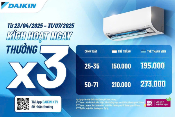 Mua Ngay Daikin - Thêm Năm  Bảo Hành - An Tâm Chất “Nhật”