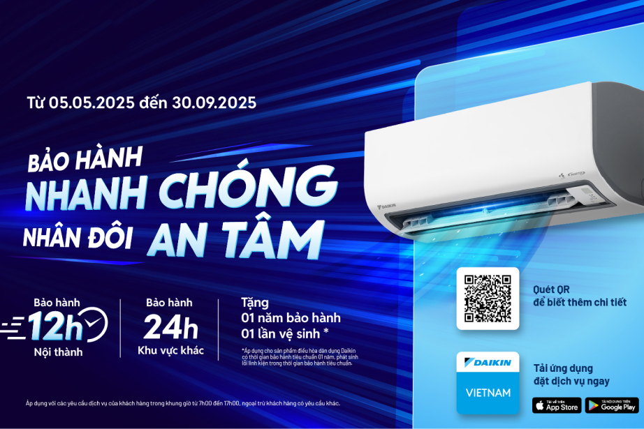 Chương Trình “Bảo Hành  Nhanh Chóng - Nhân Đôi An Tâm”