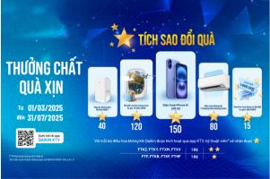 Thông Báo Chương Trình  "Tích Sao Đổi Quà"