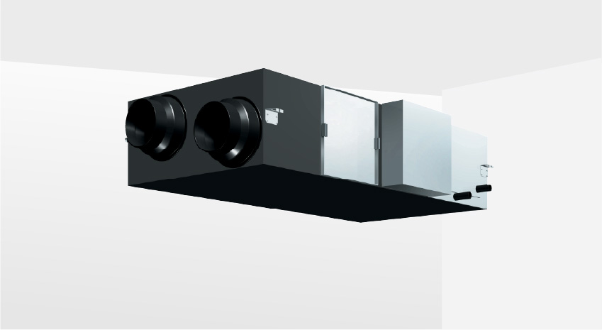 Hệ thống th&ocirc;ng gi&oacute; thu hồi nhiệt với d&agrave;n gi&atilde;n nở trực tiếp (DX coil) v&agrave; bộ tạo ẩm - VKM series VRV Indoor